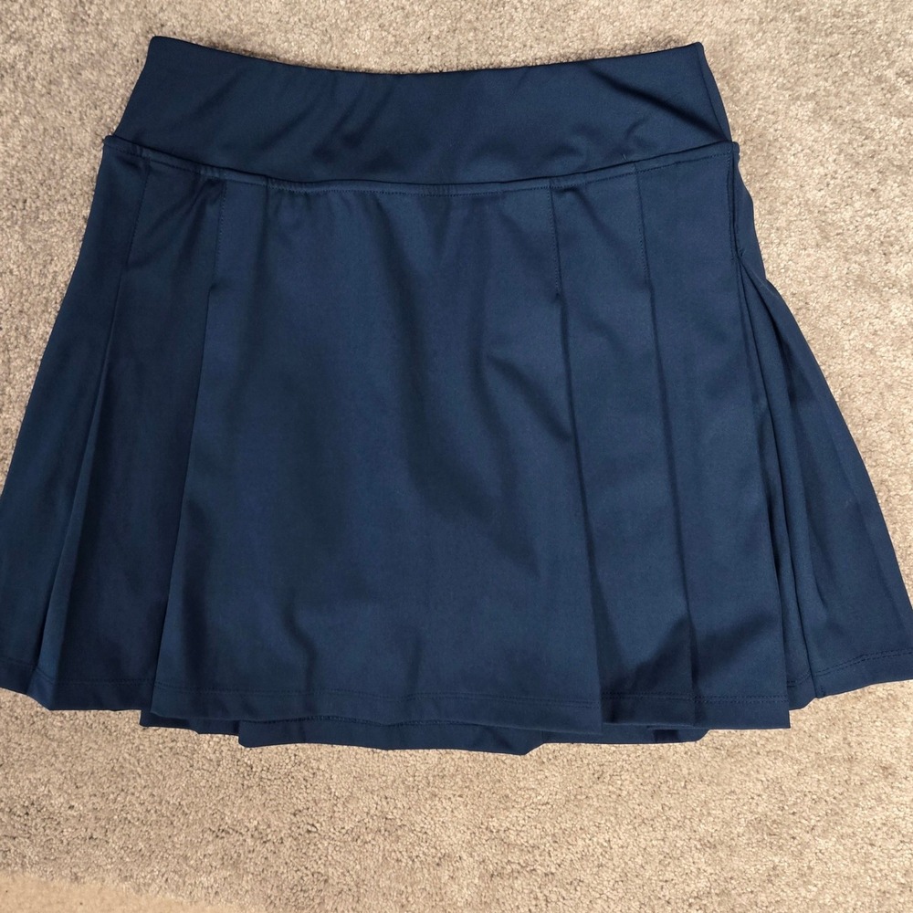 Tommy Bahama Active Navy Blue Pleated Athletic Skort Tennis Golf Skirt Size S - Picture 2 of 9